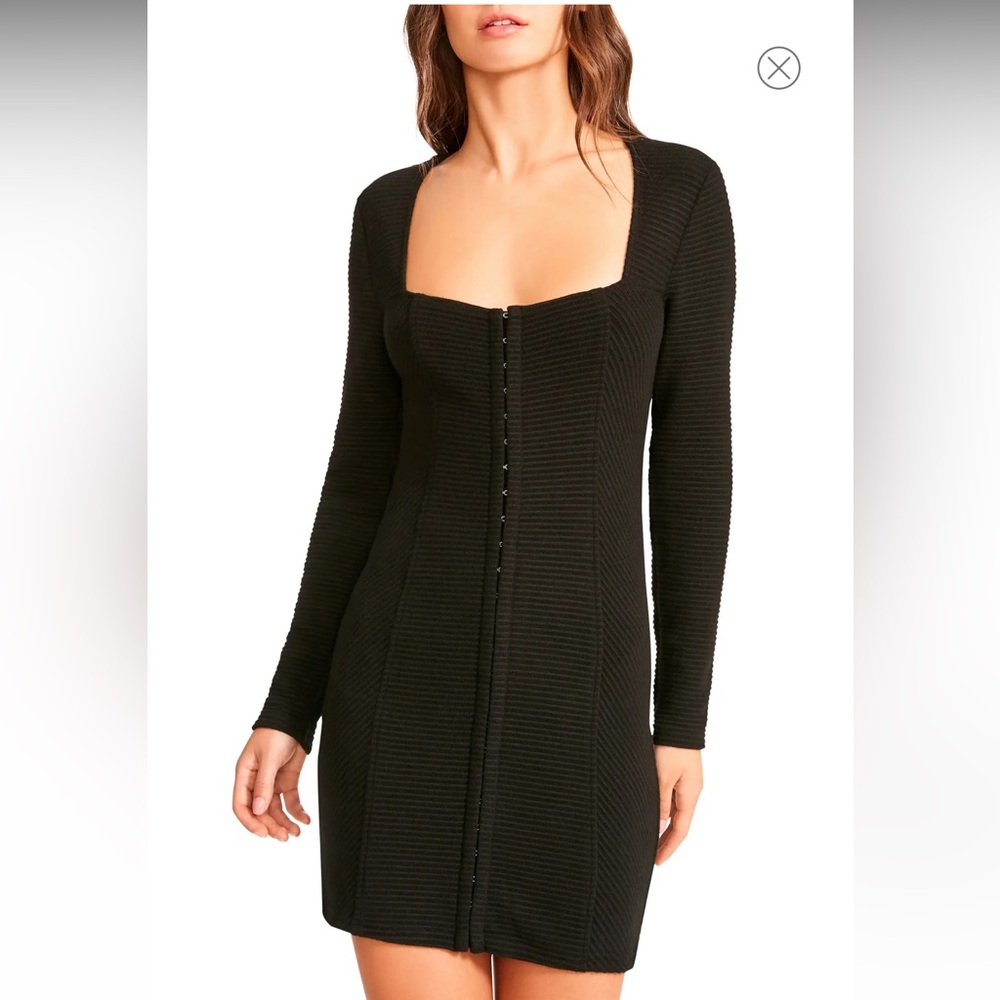 BB DAKOTA Steve Madden Levitating Long Sleeve Minidress